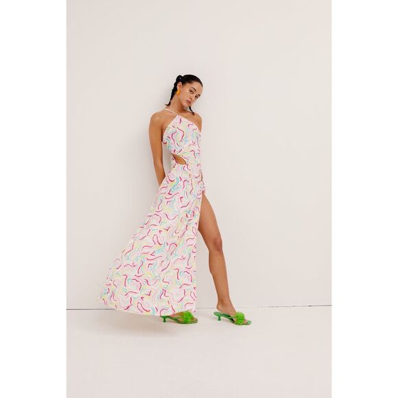 NWT FOR LOVE & LEMONS PALMER MAXI DRESS SIZE S $269 - Picture 5 of 16